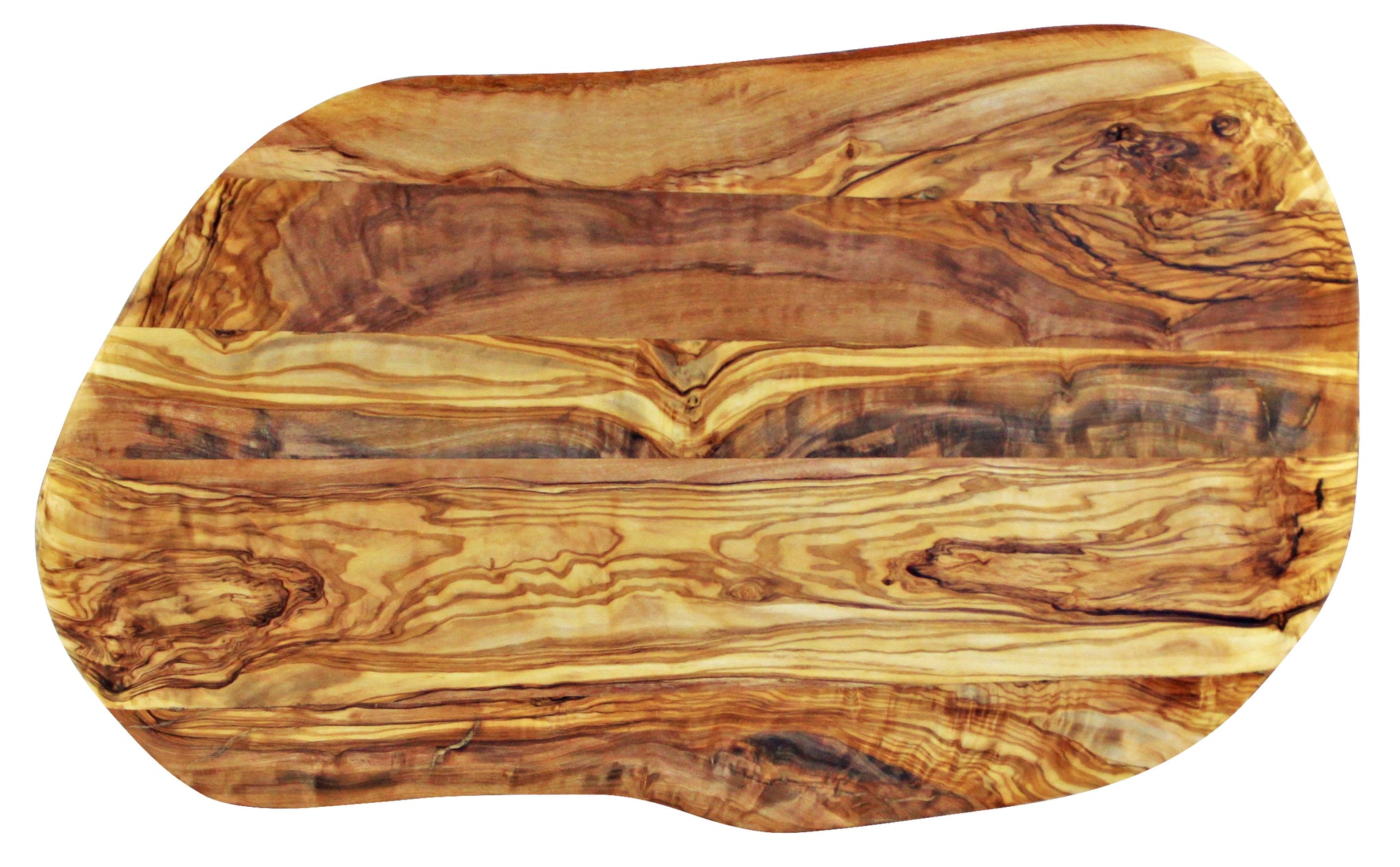 Large cutting board olive wood out of one solid piece, rectangular