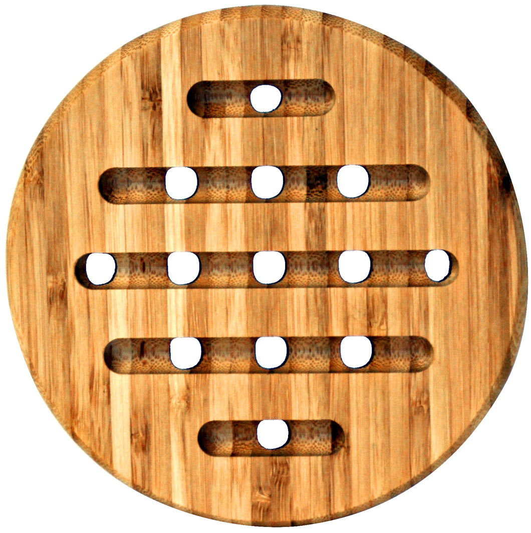 Round Bamboo Trivet Set-of-4