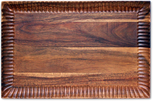 Carbonized Acacia Serving Tray