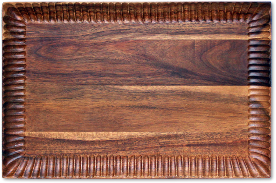 Carbonized Acacia Serving Tray